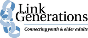 Link Generations logo with blue interlocking links